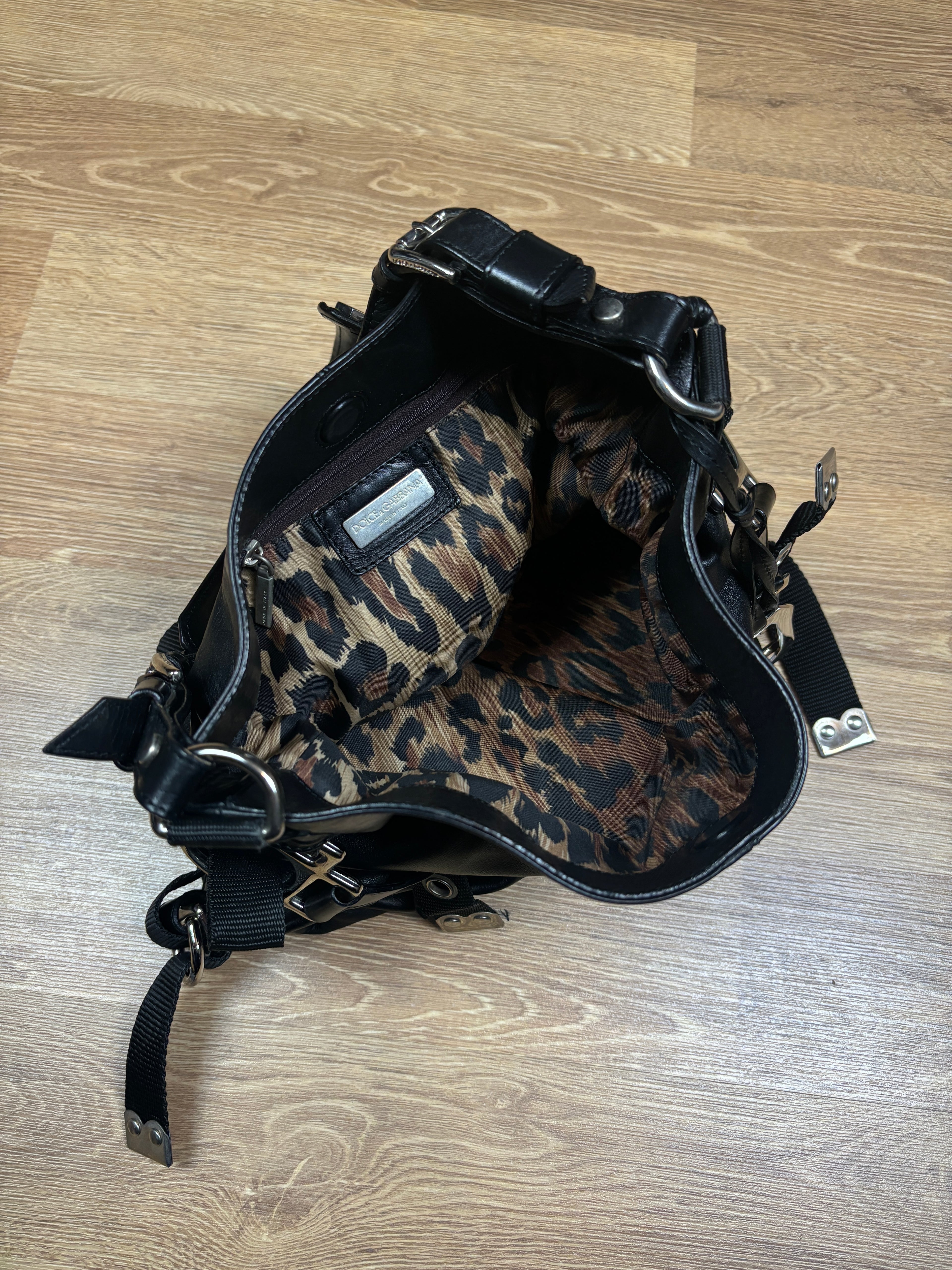 SS2003 Dolce & Gabbana Leather Bondage Shoulder Bag