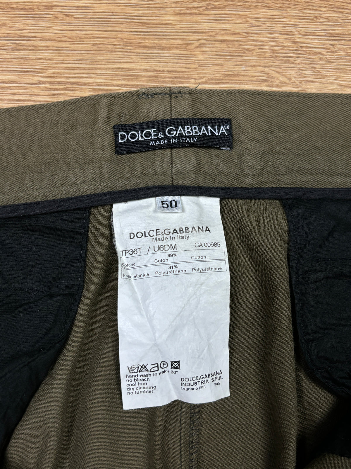 Dolce & Gabbana AW2003 Runway Utility Cargo Pants