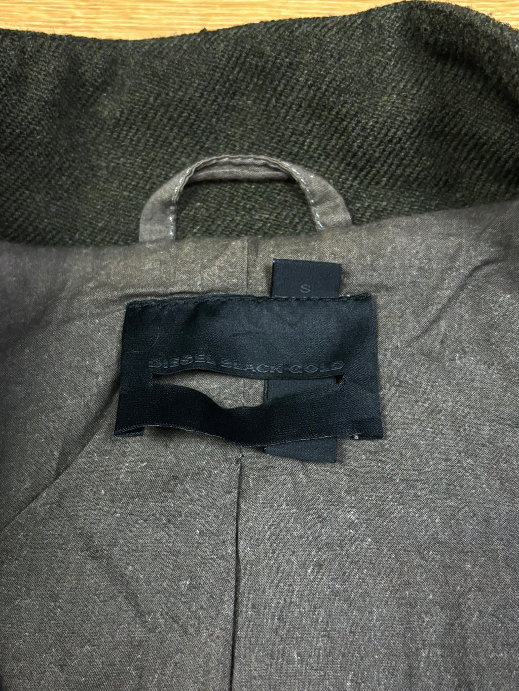 Diesel Black Gold Embroidered Wool Jacket