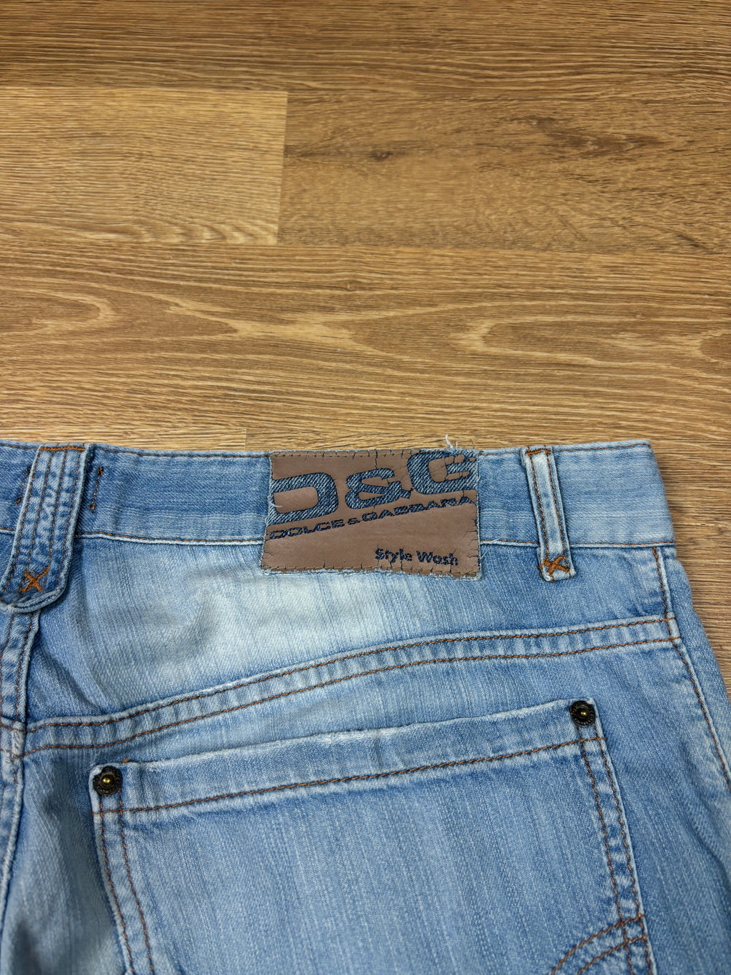 2000s Dolce & Gabbana Graphic Denim Shorts