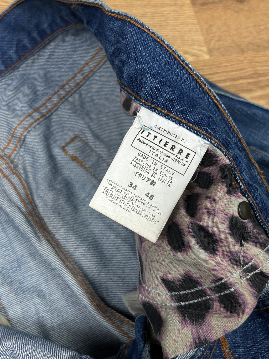 2000s Just Cavalli Embroidered Flared Denim Pants