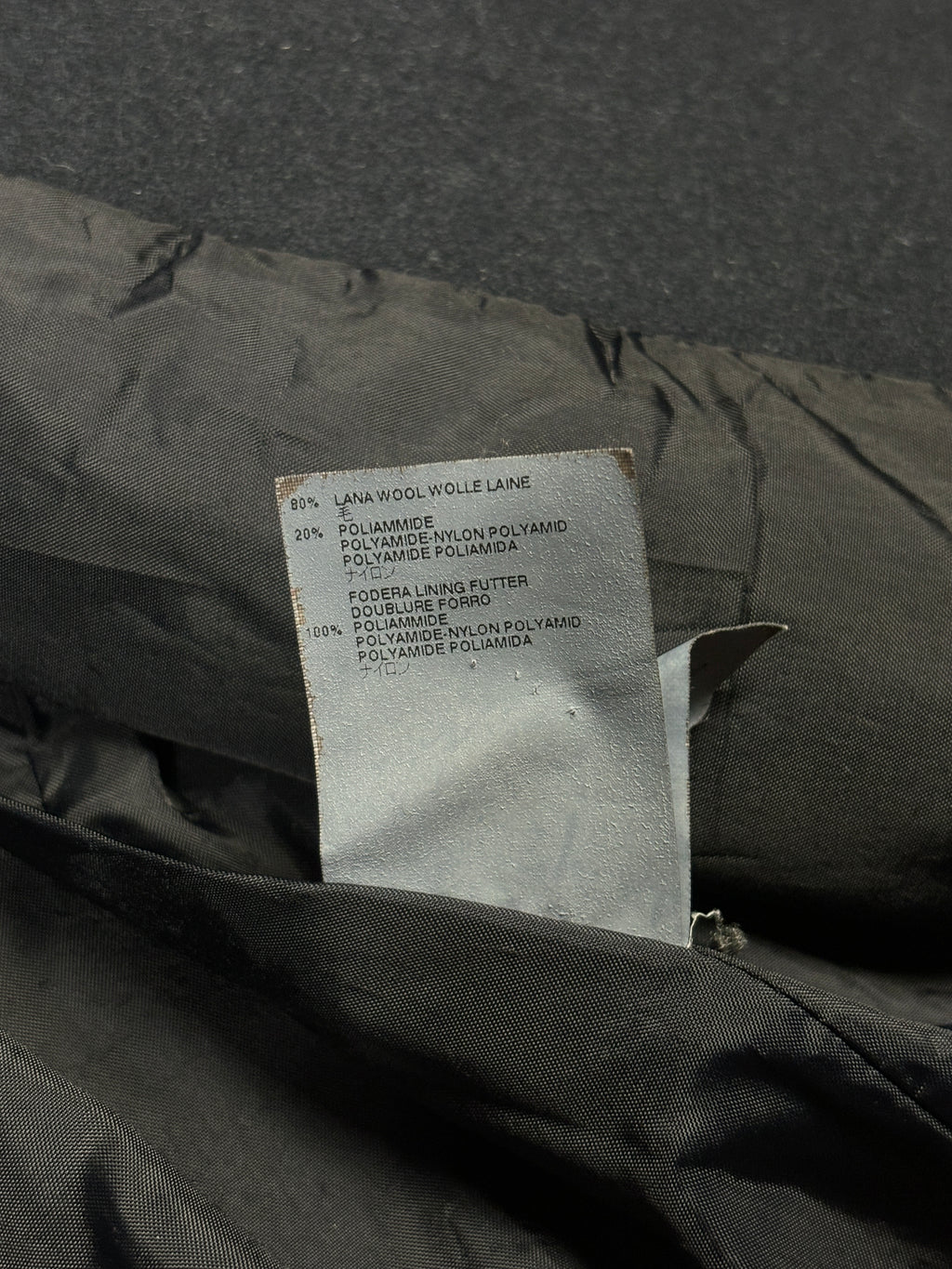 MM6 Maison Martin Margiela Navy Wool Coat