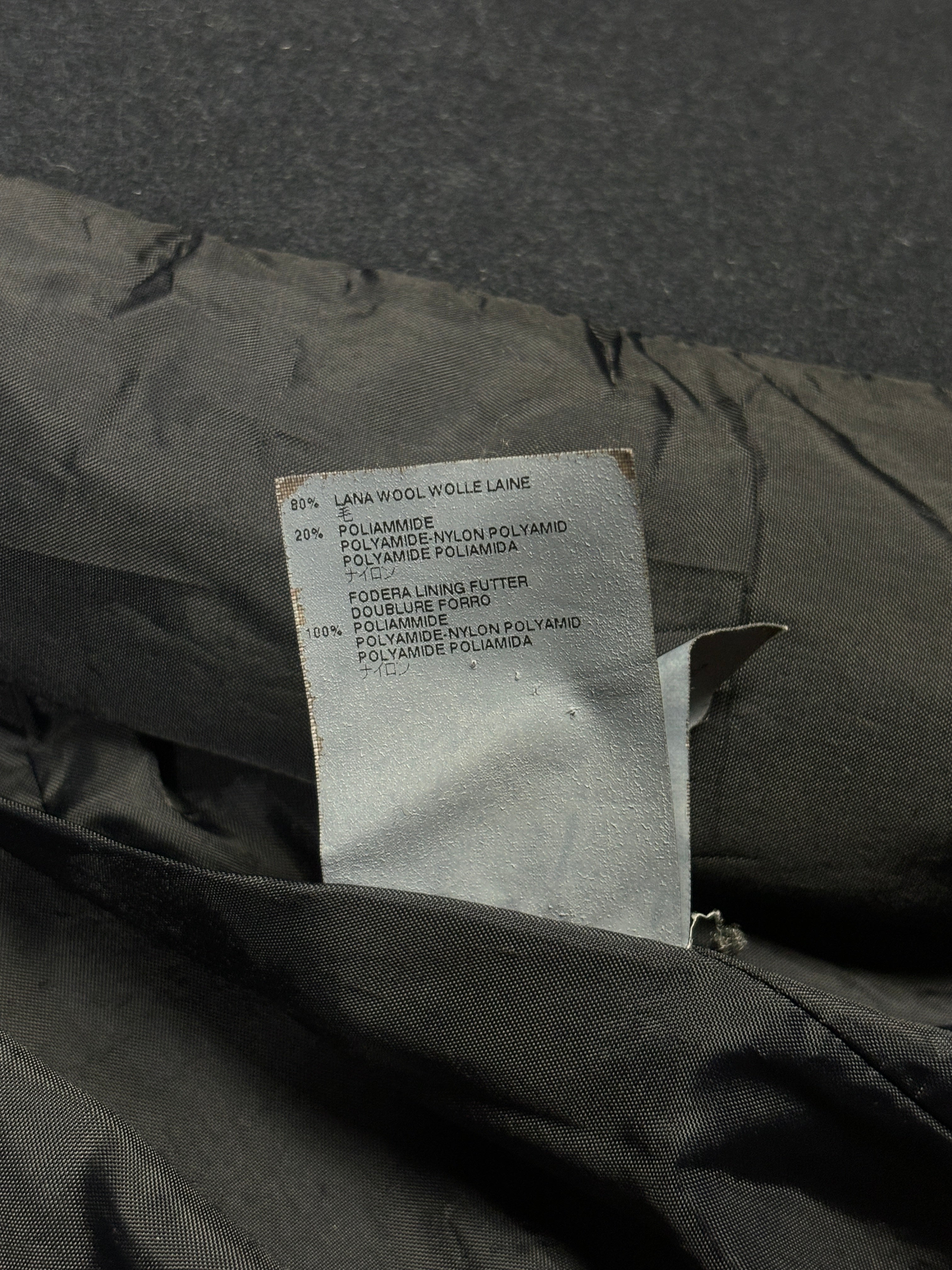 MM6 Maison Martin Margiela Navy Wool Coat
