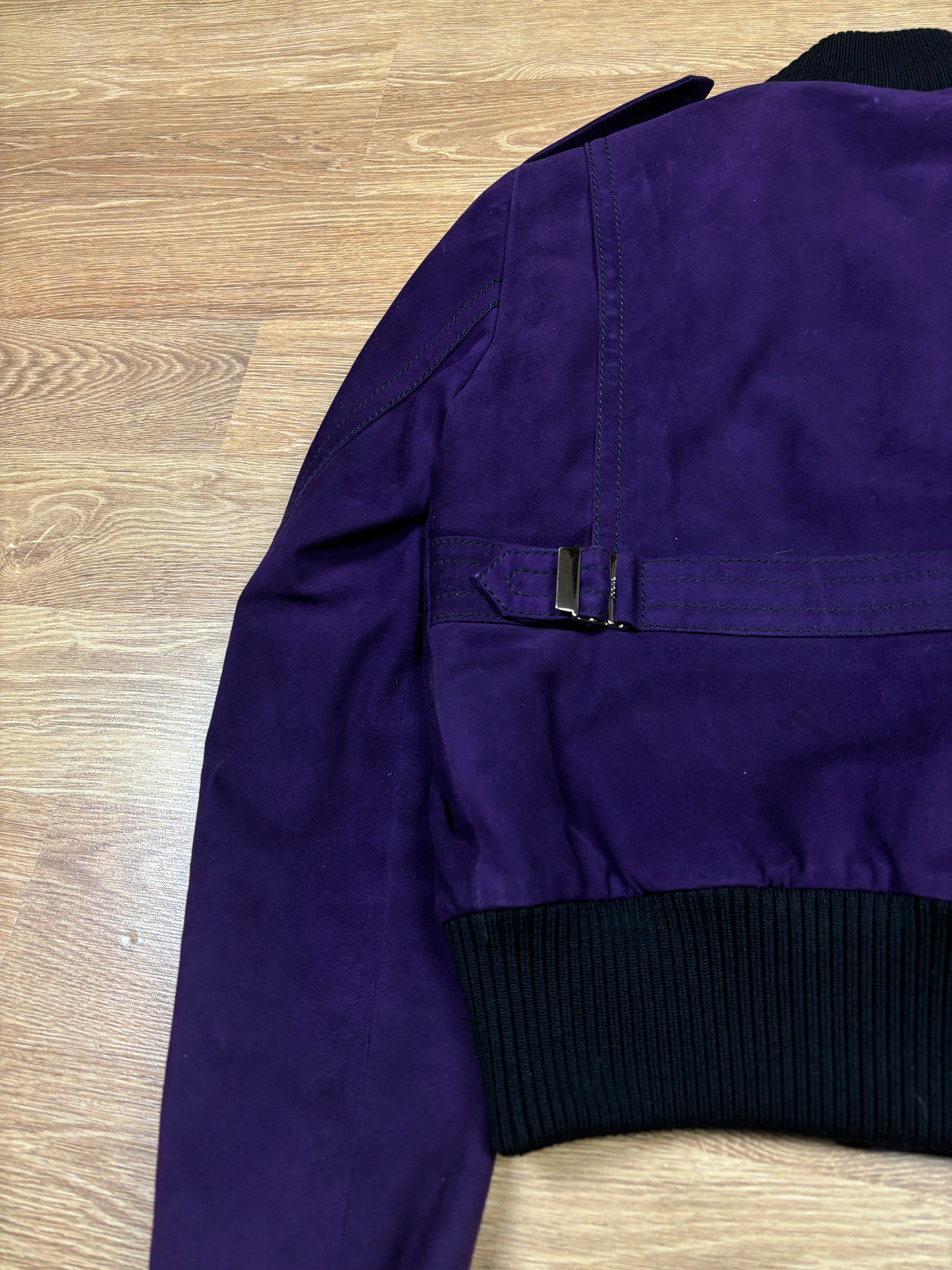 Gucci Frida Giannini Purple Suede Leather Jacket