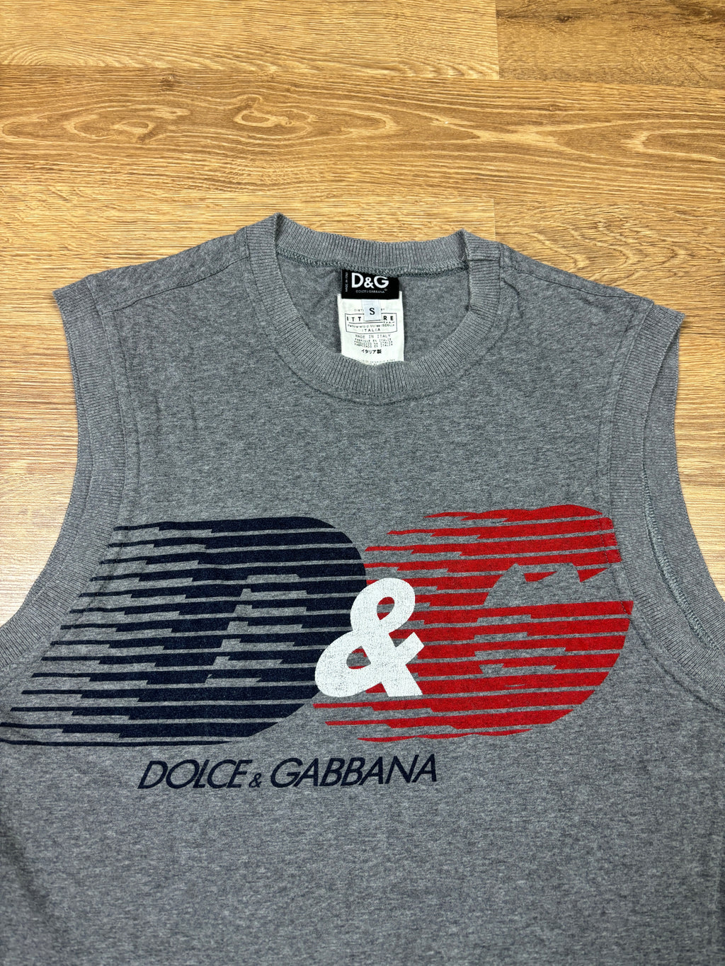 2000s Dolce & Gabbana Grey Sleeveless Top