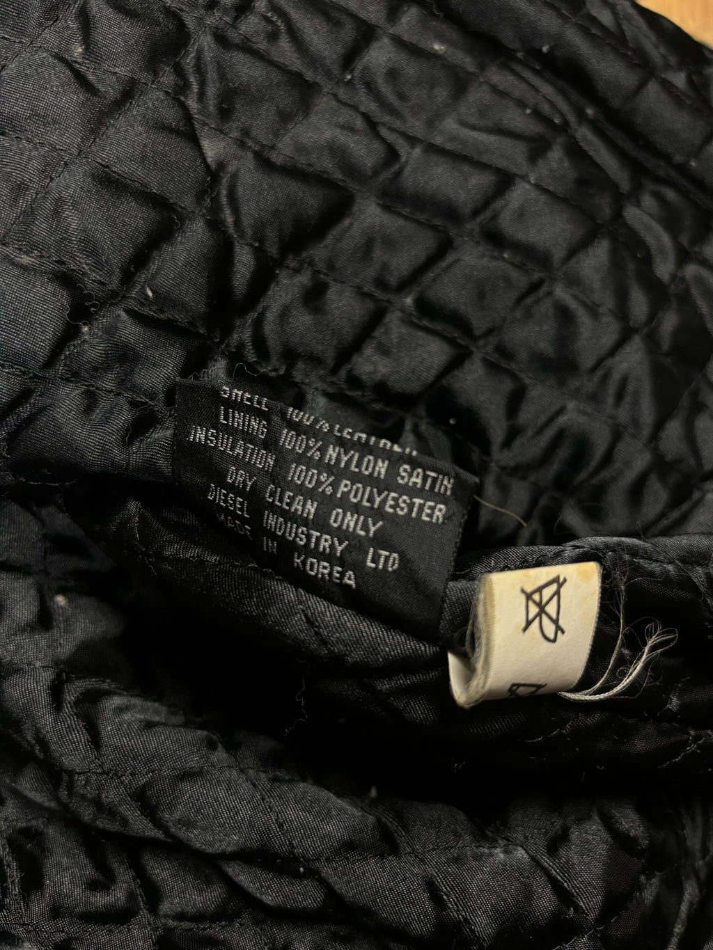 1990s Diesel Distressed Leather Bomber Jacket