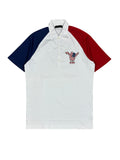 Polo Tricolor Dsquared2 "You Rock Dude!" de los 2000