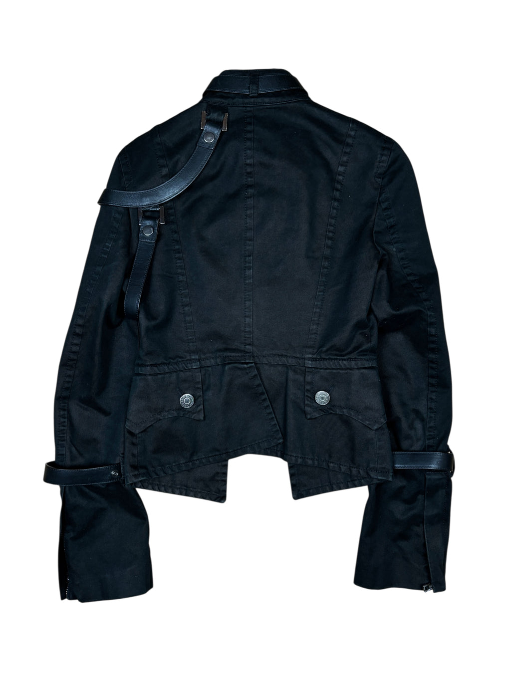 AW2003 Dsquared Runway Leather Harness Bondage Jacket