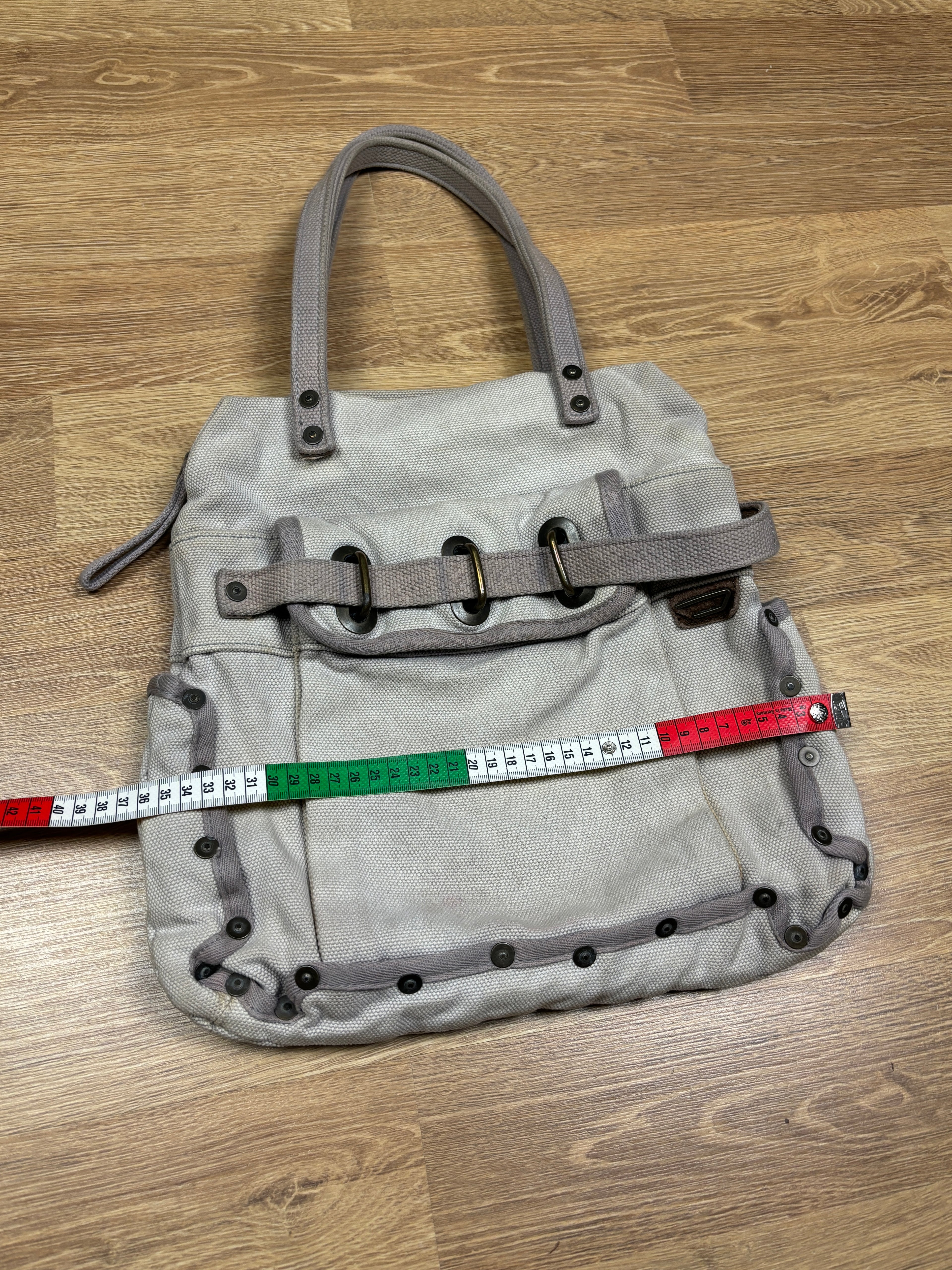 Diesel Military Canvas Utility Shoulder Bag