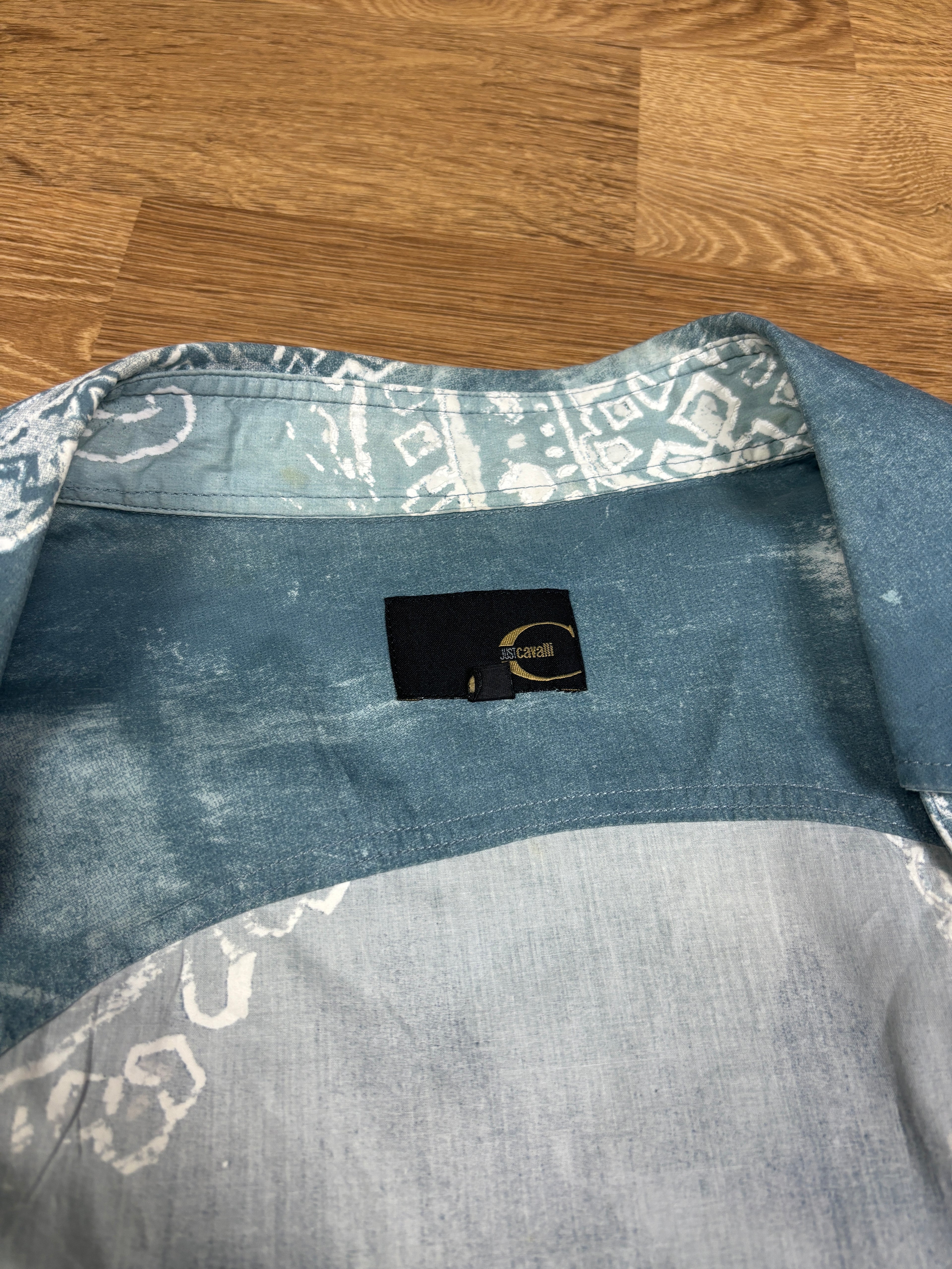 2000s Just Cavalli Paisley Print Button Up Shirt