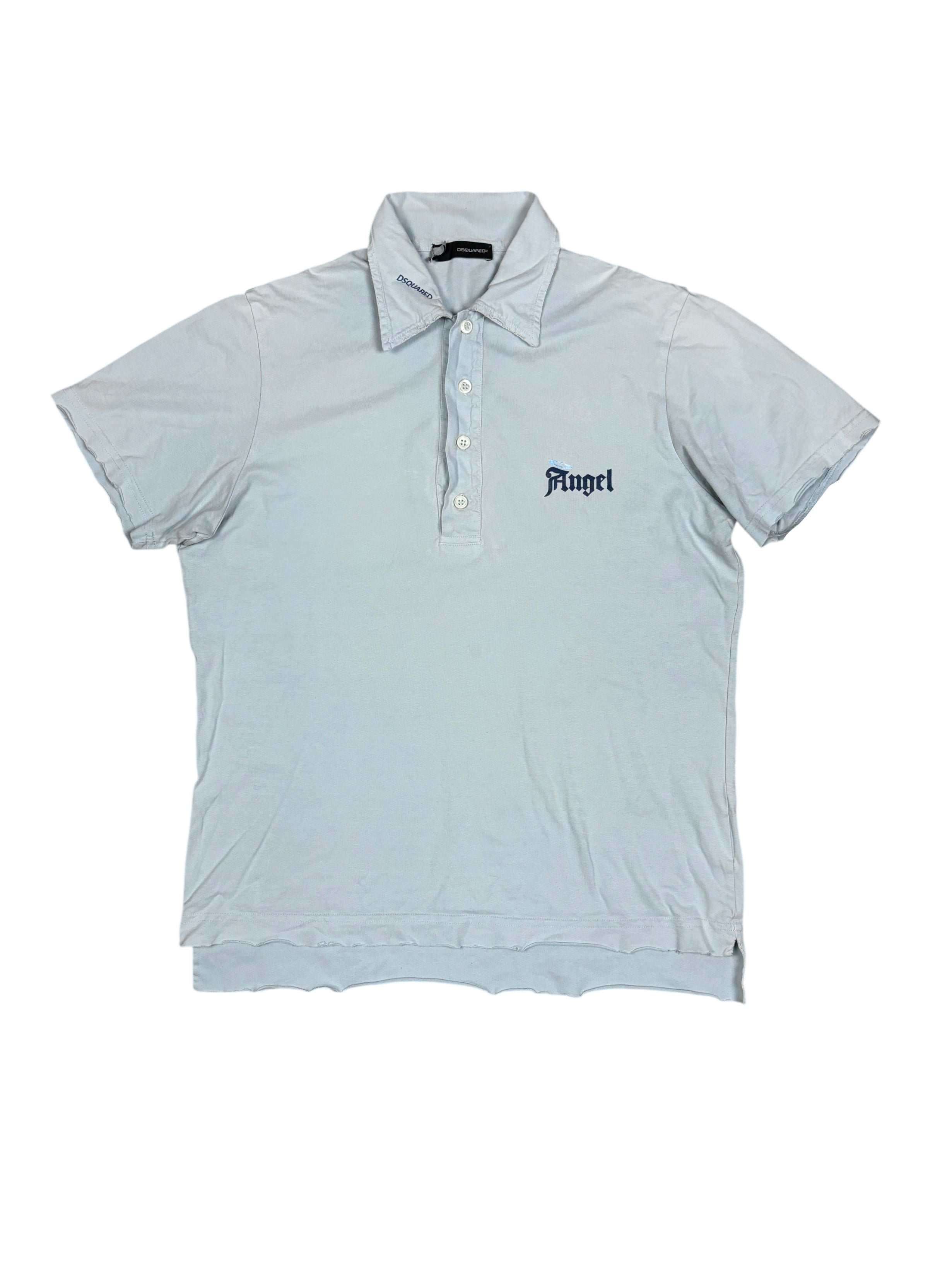 2000s Dsquared2 “Angel” Raw Hem Polo