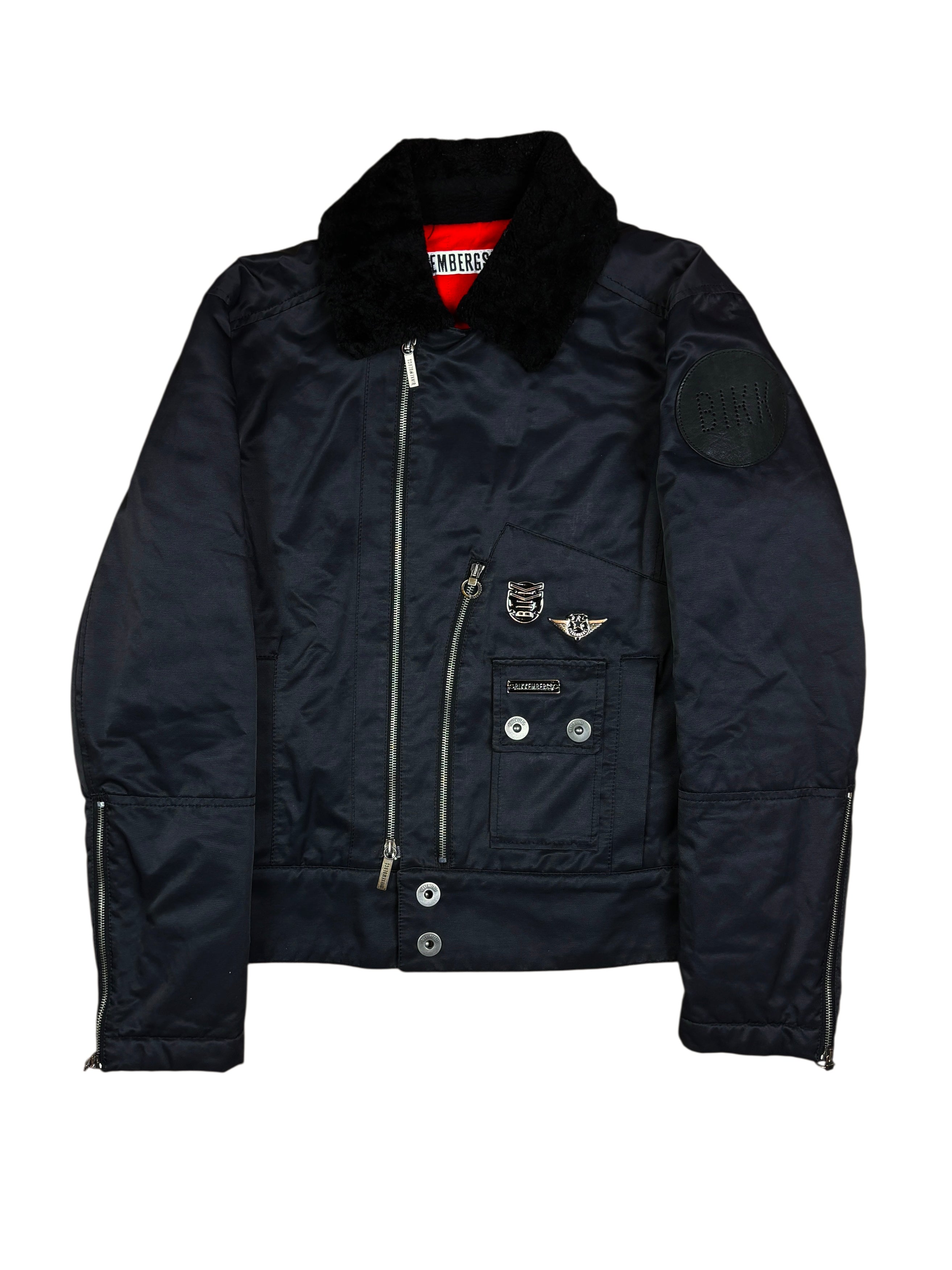 Dirk Bikkembergs Multi-Zip Nylon Bomber Jacket