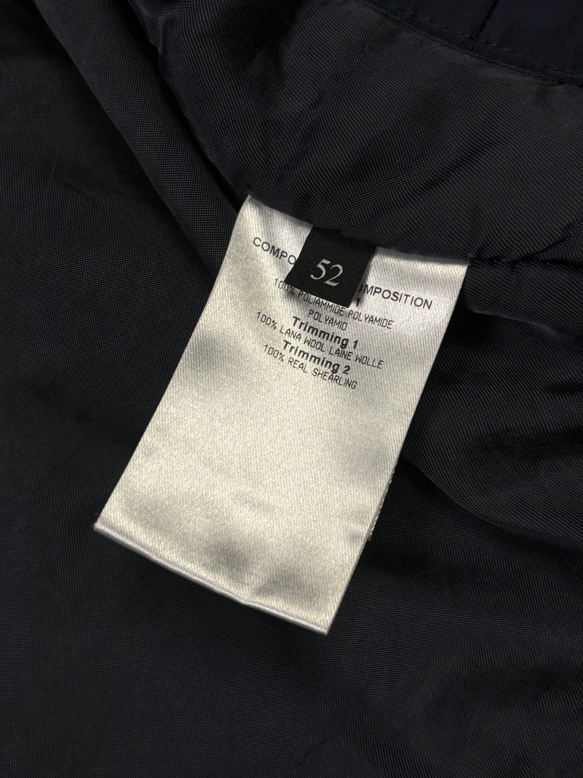 Gucci AW2011 Shearling Collar Nylon Bomber Jacket