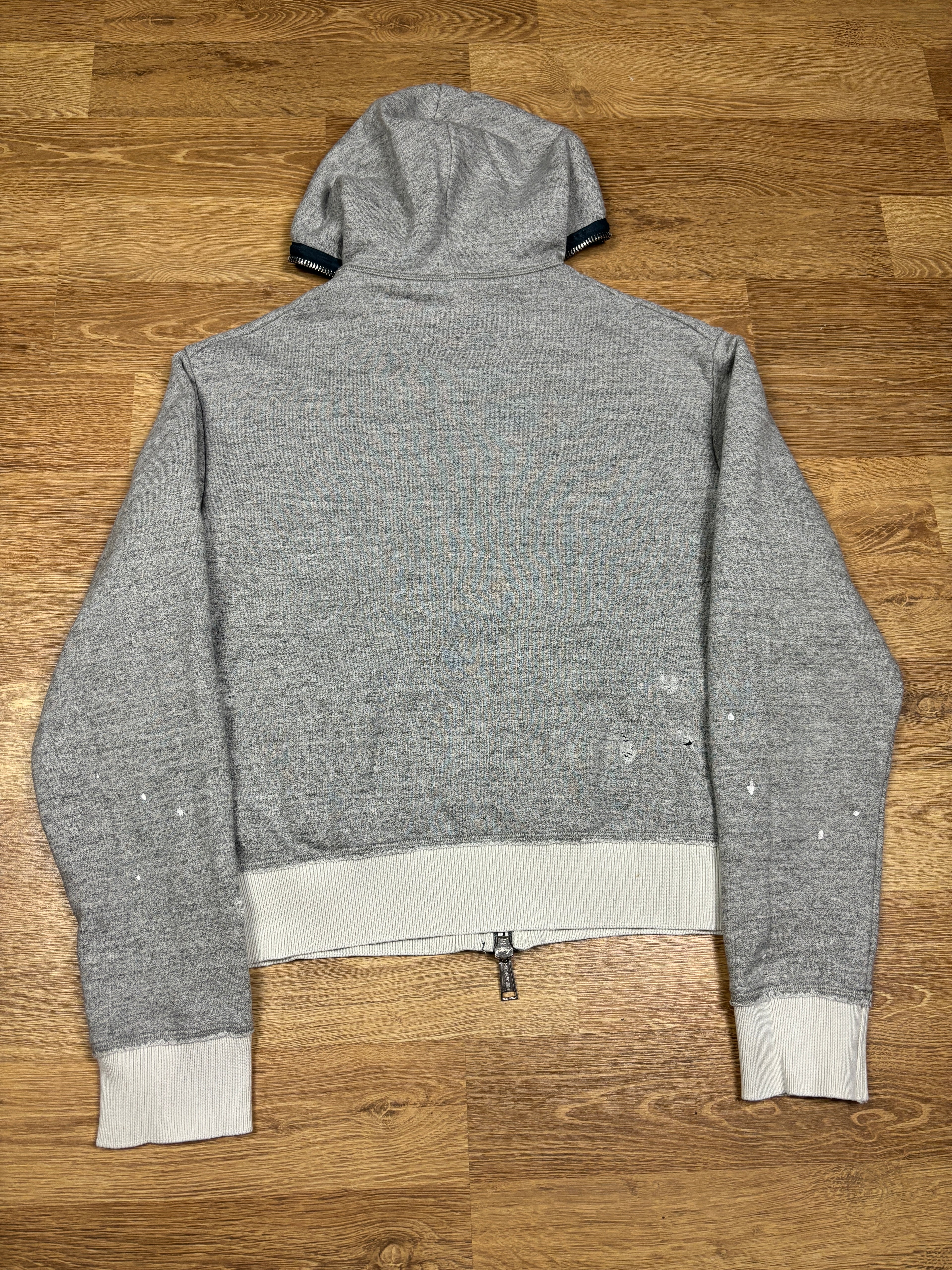 2000s Dsquared2 Distressed Full Zip Hoodie