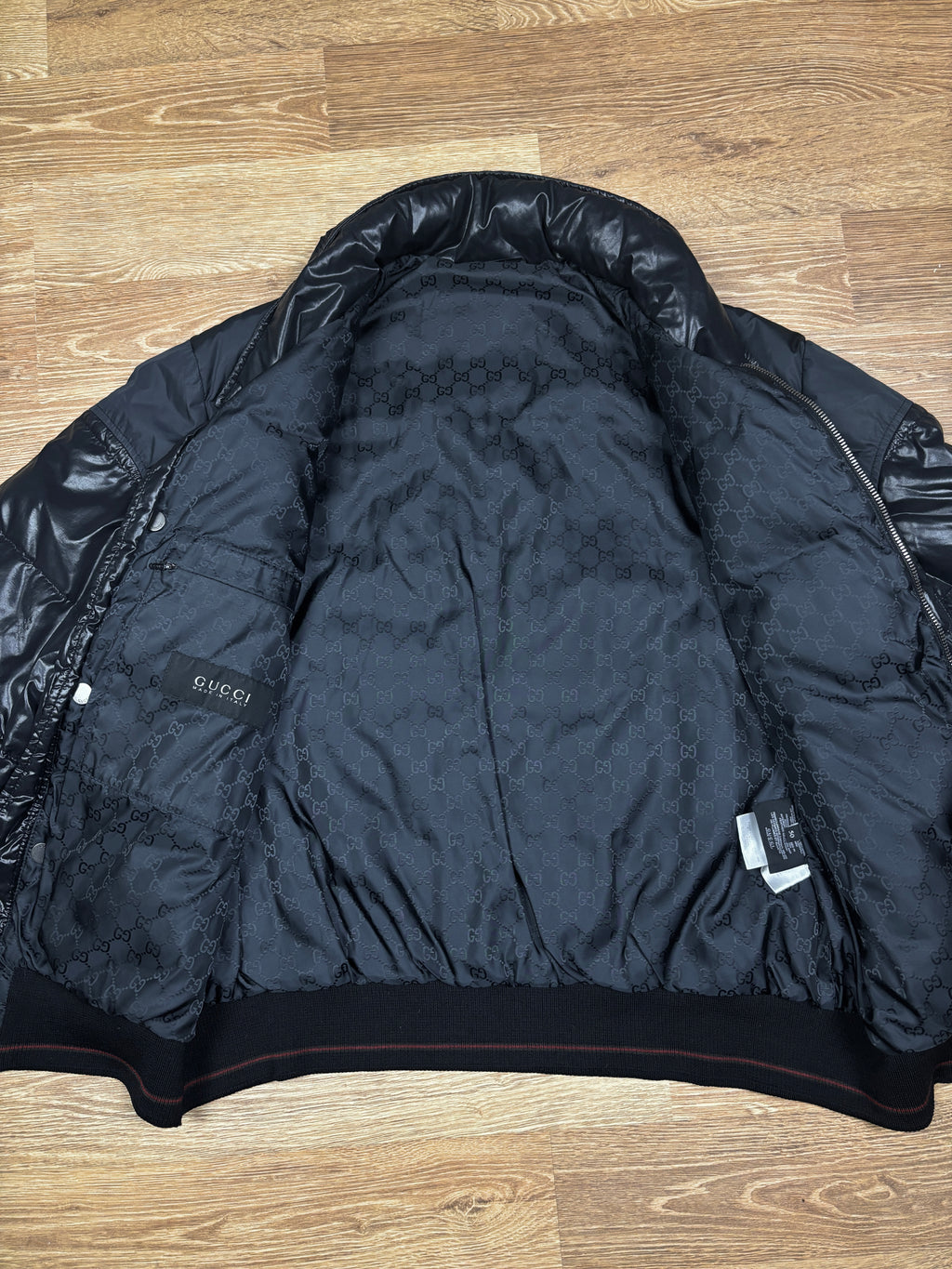 Gucci GG Monogram Lined Puffer Jacket