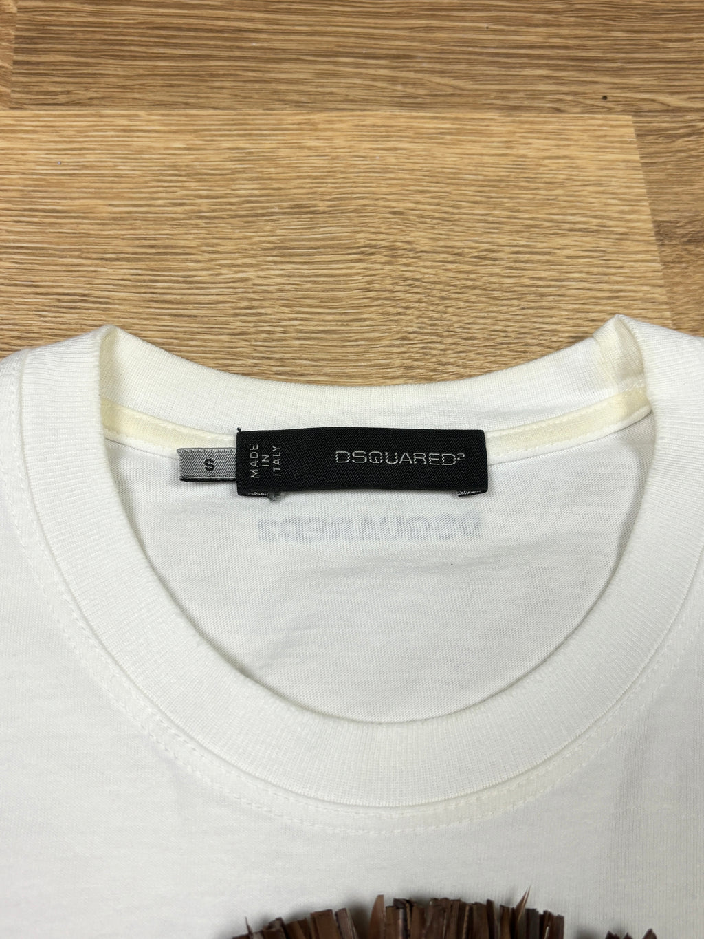 Dsquared2 SS2014 Runway Leather Mask T-Shirt