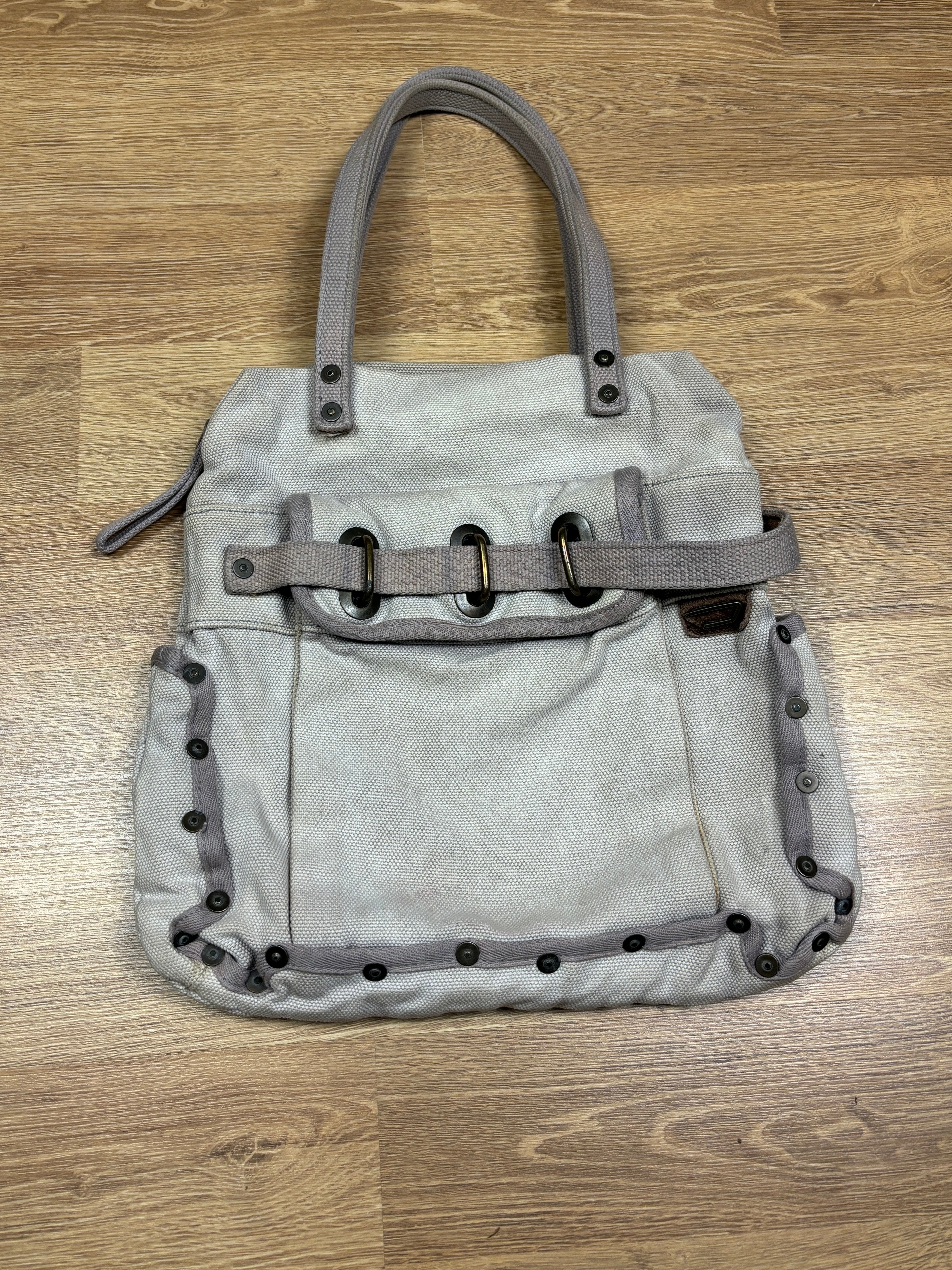 Diesel Military Canvas Utility Shoulder Bag