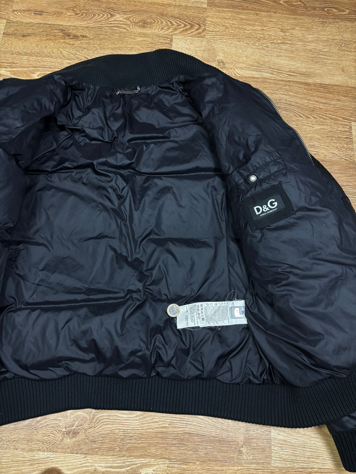 2000s Dolce & Gabbana Black Puffer Jacket
