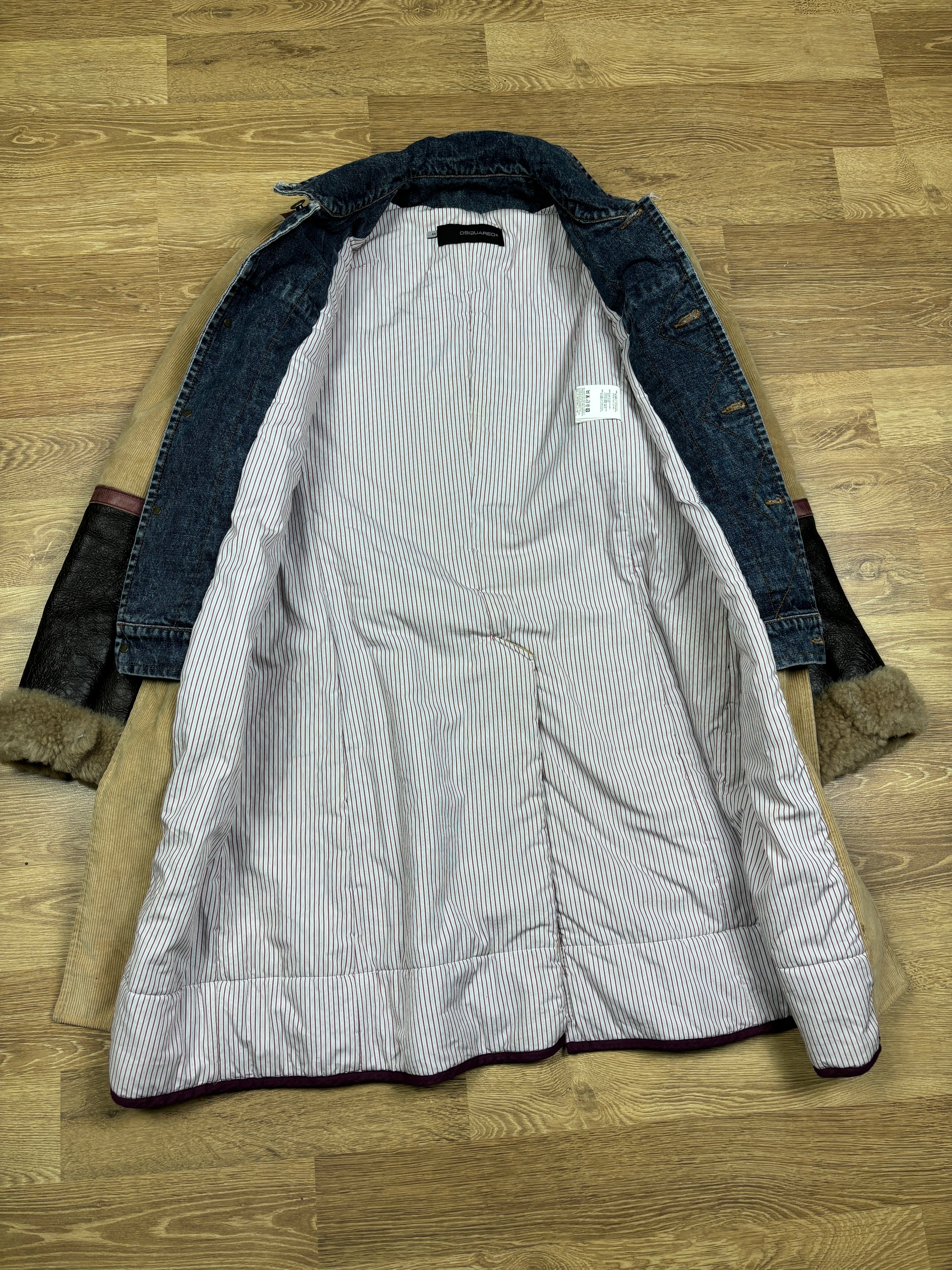 Dsquared2 AW2002 Runway Corduroy Denim Coat