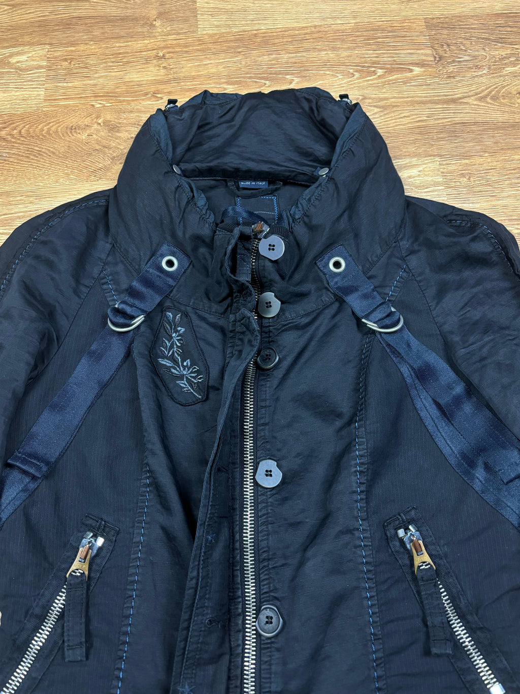 Marithé François Girbaud SS2007 Bondage Cropped Hooded Jacket