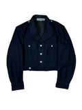 AW2015 Comme des Garçons Back Logo Cropped Wool Jacket