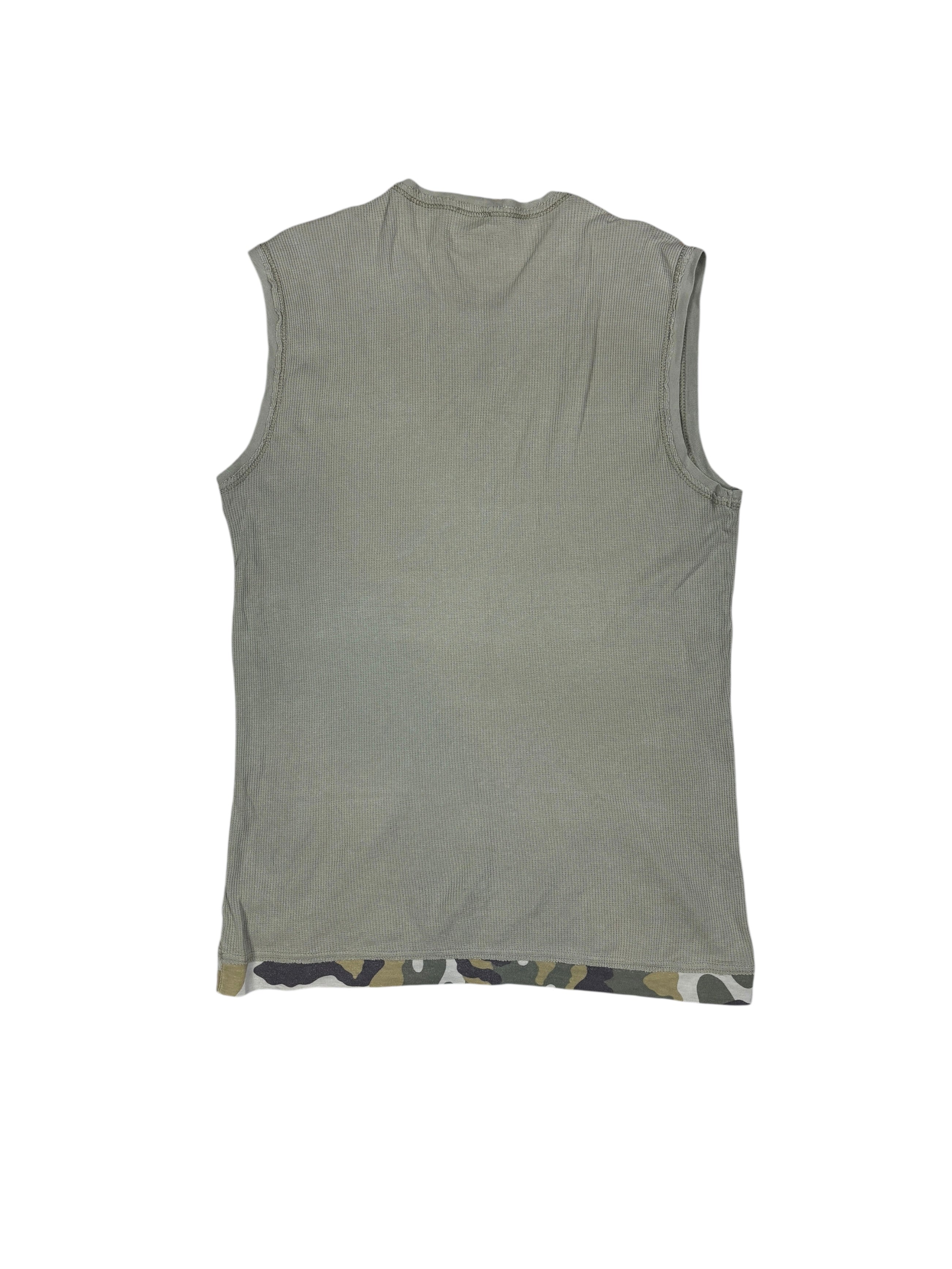 2000s Dolce & Gabbana Military Sleeveless Top