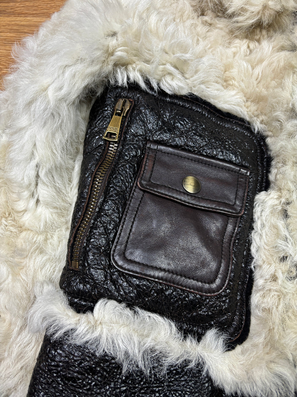 Dolce & Gabbana Lamb Leather Shearling Jacket