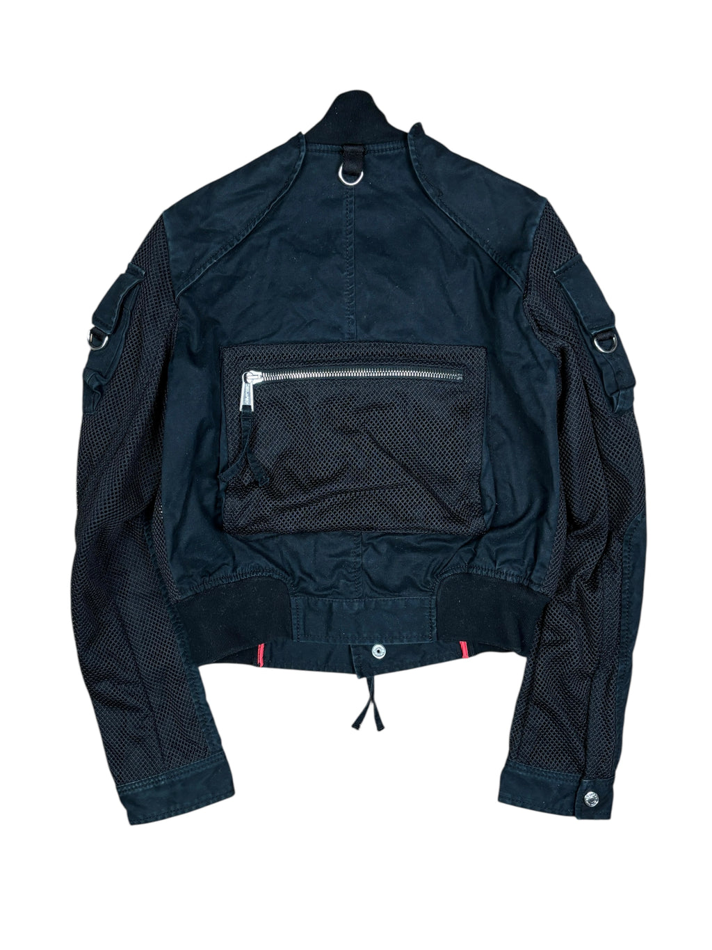 Chaqueta bomber utilitaria de malla táctica Dsquared2 de los 2000