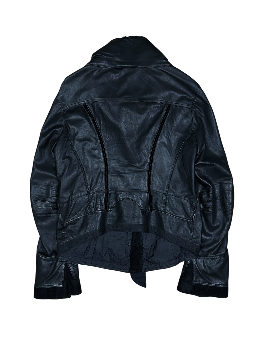 2000s Marithé + François Girbaud Lamb Leather Bondage Jacket