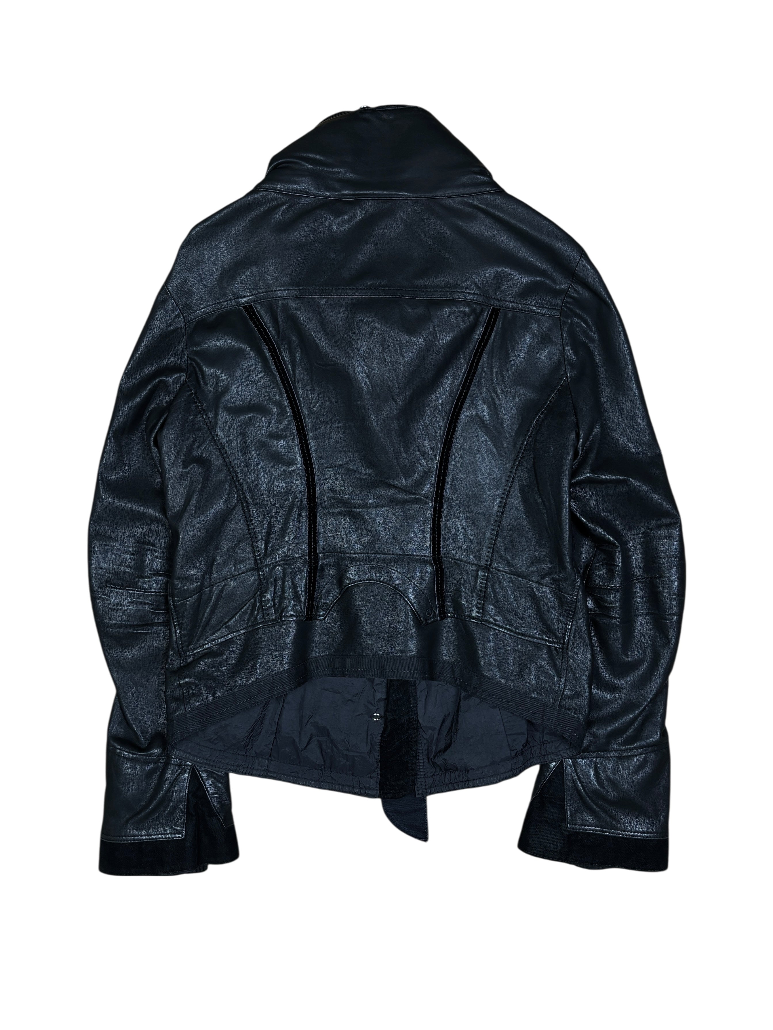 2000s Marithé + François Girbaud Lamb Leather Bondage Jacket