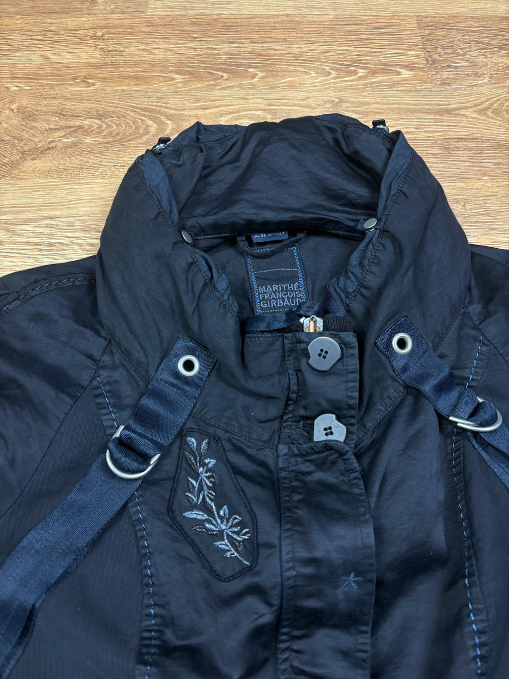 Marithé François Girbaud SS2007 Bondage Cropped Hooded Jacket