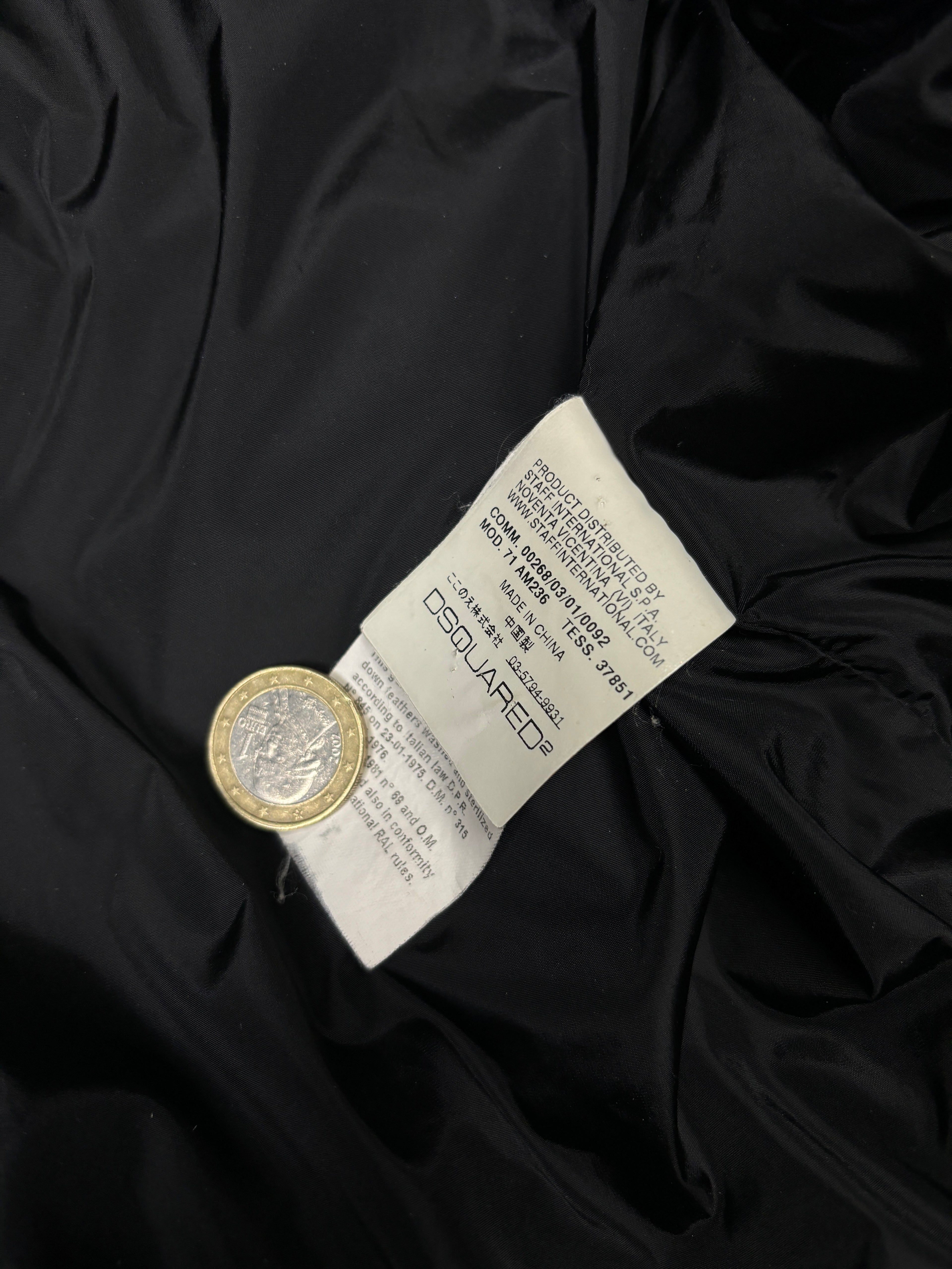 Chaqueta bomber Dsquared2 de plumón utilitaria multirremallera